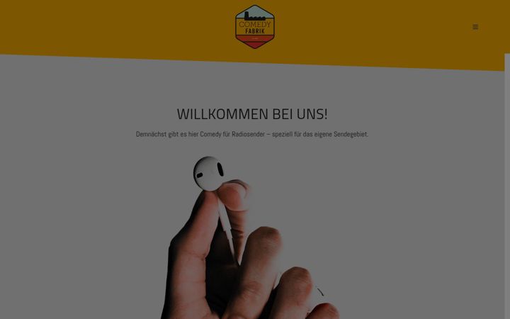 Screenshot of comedyfabrik.de
