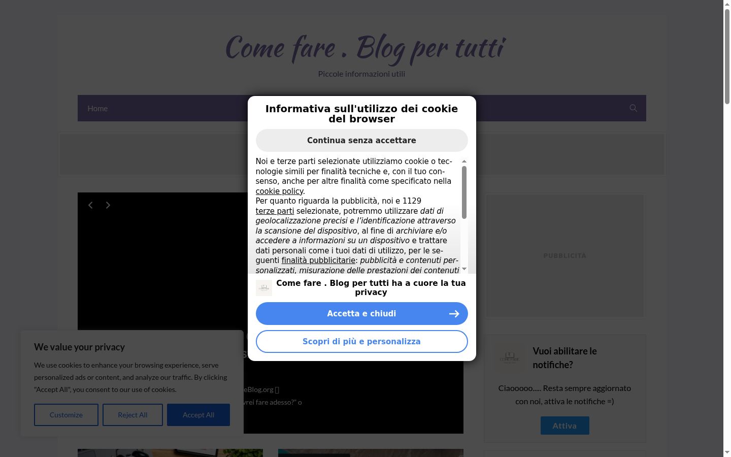 Ekraanipilt nõusolekubännerist, mida näidati enne mis tahes suhtlust