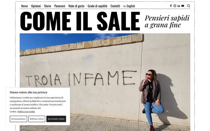 Screenshot of comeilsale.it