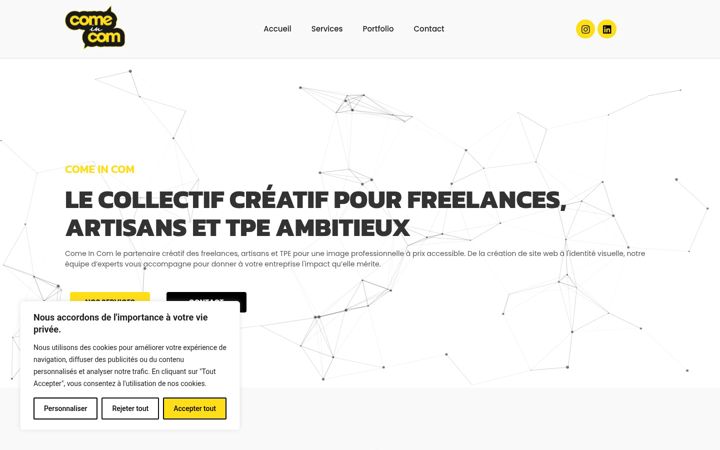 Screenshot of comeincom.fr