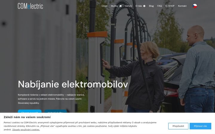 Screenshot of comelectric.sk