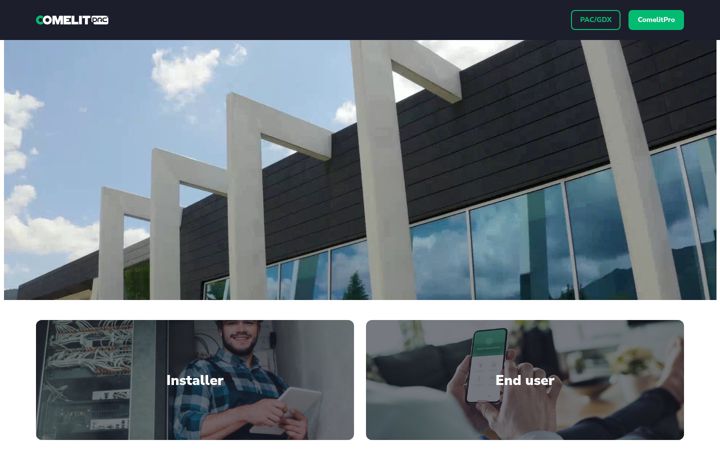 Screenshot of comelit-pac.co.uk