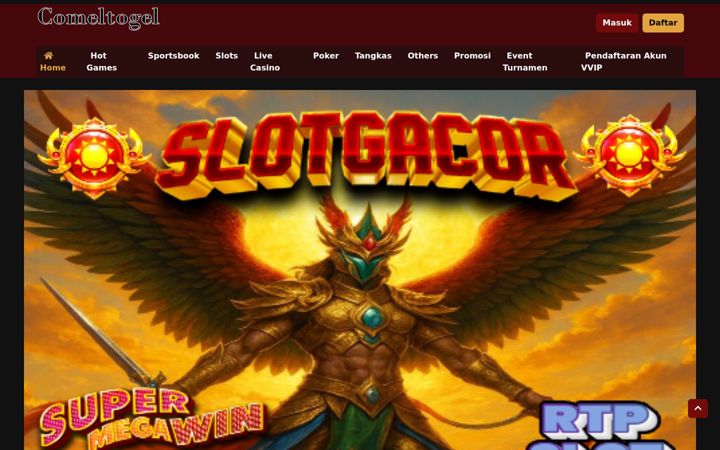 Screenshot of comeltogel.com