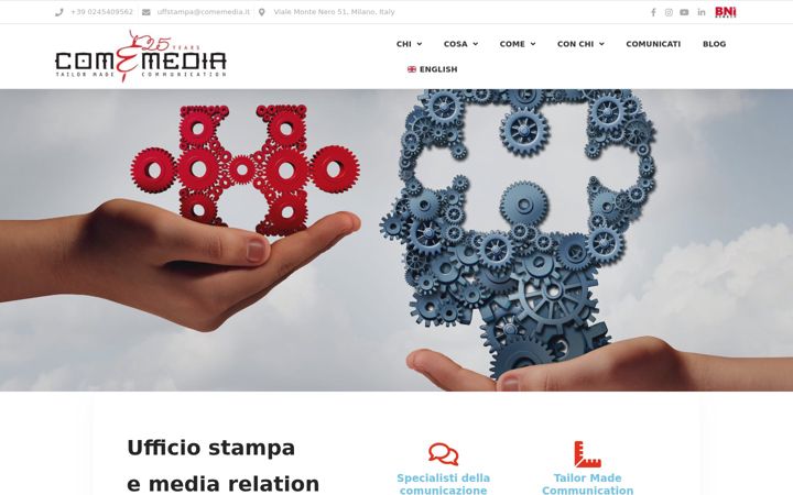 Screenshot of comemedia.it