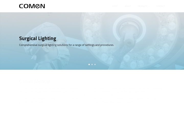 Screenshot of comen.co.uk