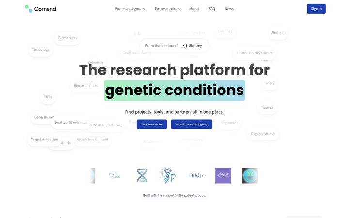 Screenshot of comendcare.com