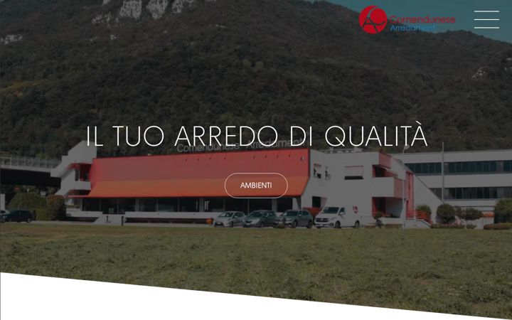 Screenshot of comendunesearredamenti.com