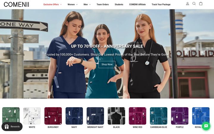 Screenshot of comenii.com