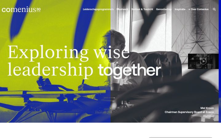 Screenshot of comeniusleadership.nl