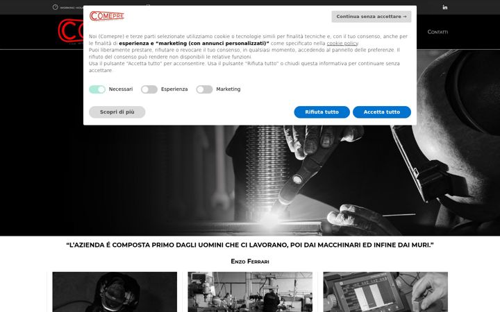 Screenshot of comepre.it
