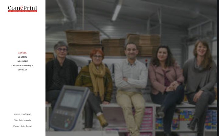 Snímek obrazovky comeprint.fr