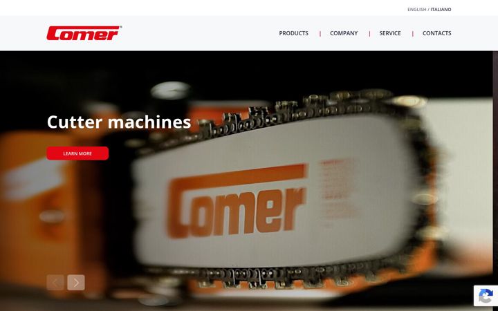 Screenshot of comer.it