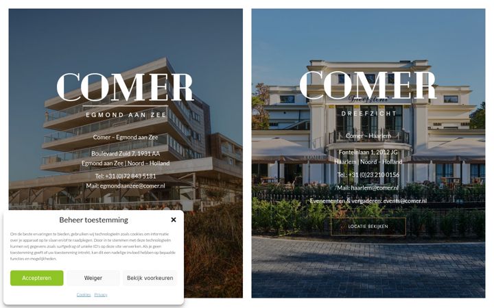 Screenshot of comer.nl