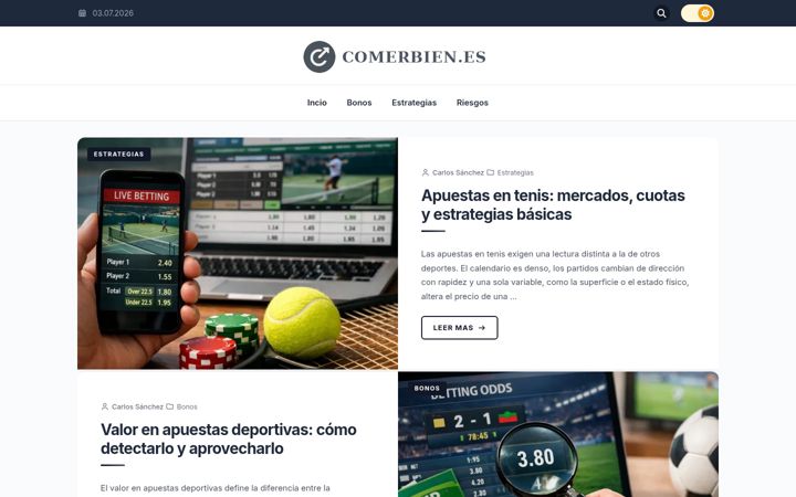 Screenshot di comerbien.es