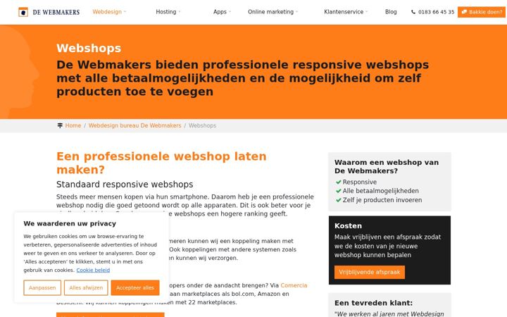 Captura de pantalla de comercia.org