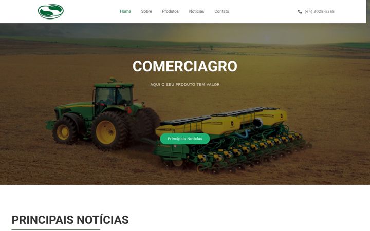 Screenshot ta' comerciagro.com.br