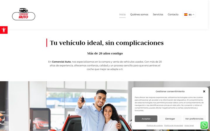 Screenshot di comercial-auto.es