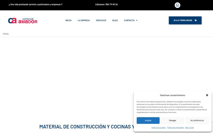 Screenshot di comercialamador.es