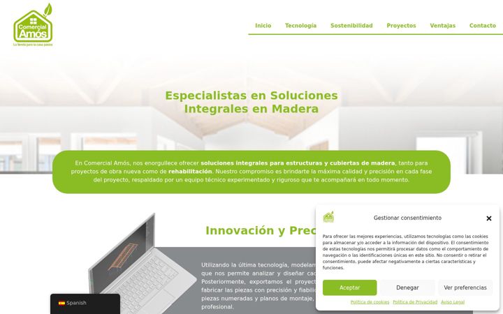 Screenshot di comercialamos.es