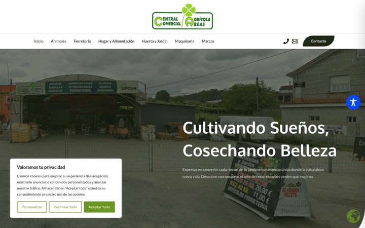 Screenshot di comercialareas.es
