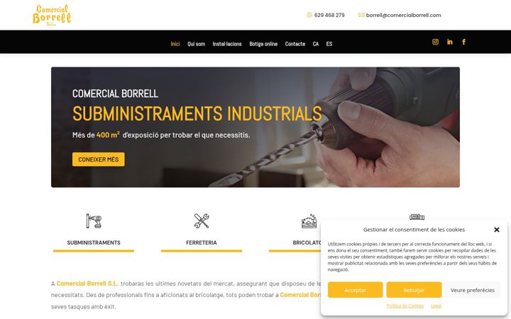 Screenshot of comercialborrell.cat
