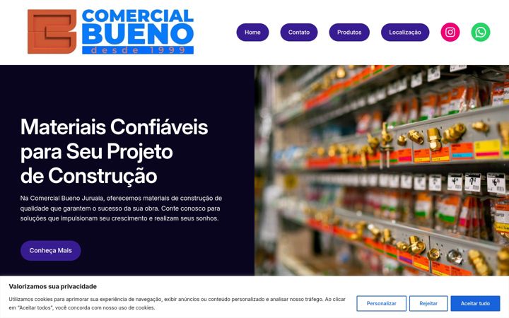 Screenshot ta' comercialbuenojuruaia.com.br
