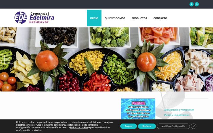 Screenshot stránky comercialede.es