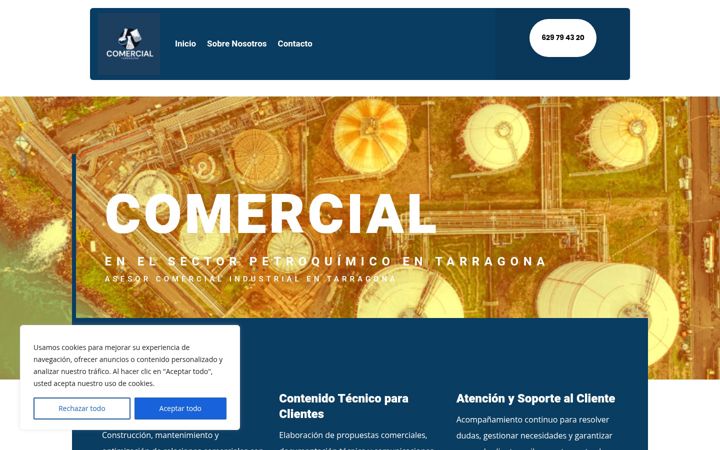 Screenshot of comercialfecedoro.com