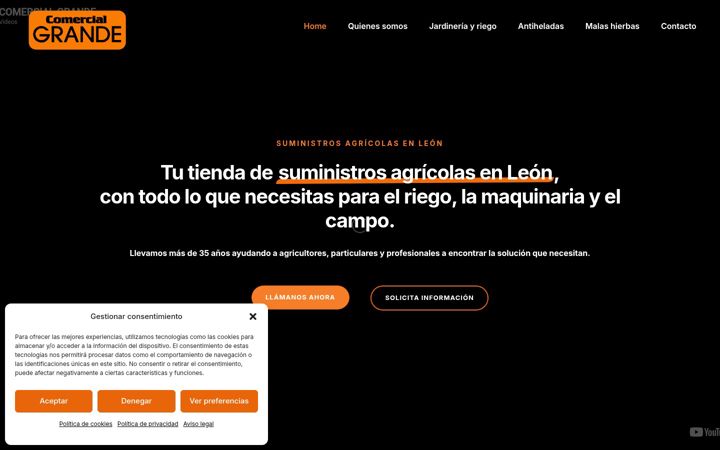 Screenshot of comercialgrande.com