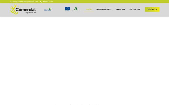 Screenshot of comercialimpresores.com
