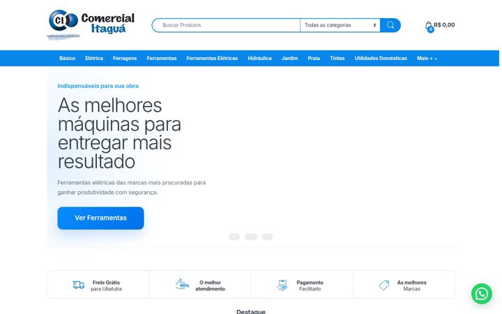 Screenshot ta' comercialitagua.com.br