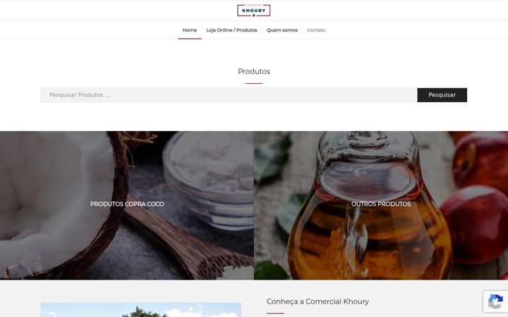 Screenshot of comercialkhoury.com.br