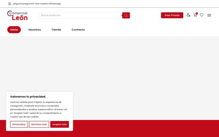 Screenshot of comercialleon.com