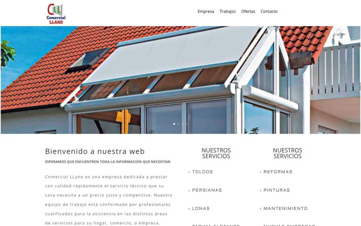 Screenshot of comercialllano.com