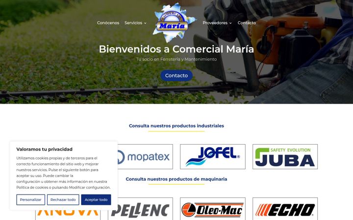 Screenshot of comercialmaria.com