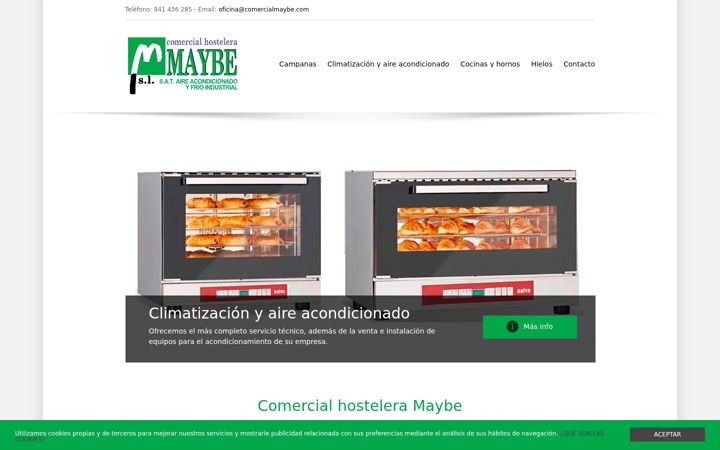 Screenshot of comercialmaybe.com