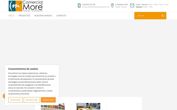 Screenshot of comercialmore.com