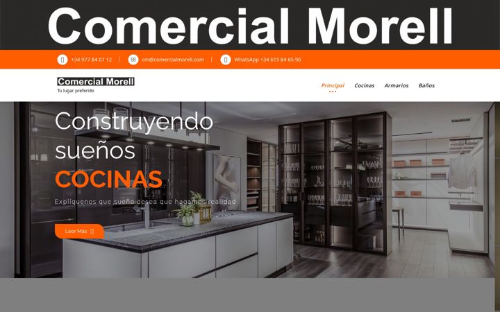 Screenshot of comercialmorell.com