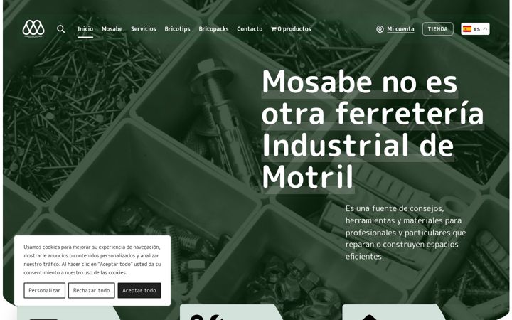 Screenshot of comercialmosabe.com