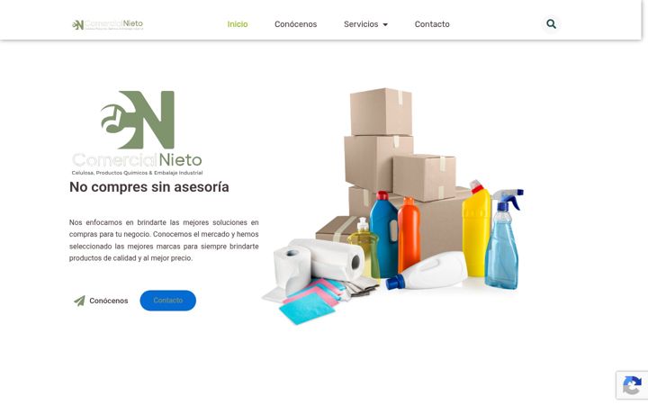 Screenshot of comercialnieto.es