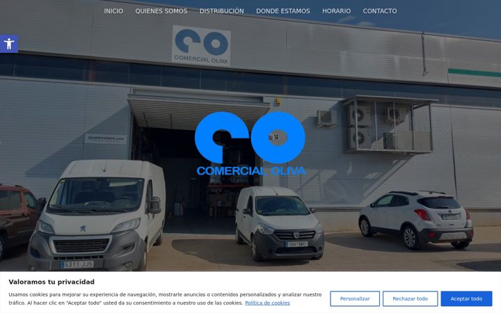 Screenshot of comercialoliva.com