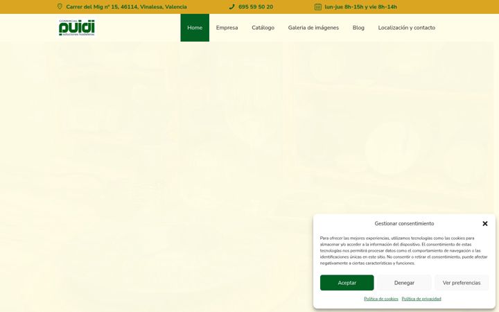 Screenshot of comercialpuidi.com