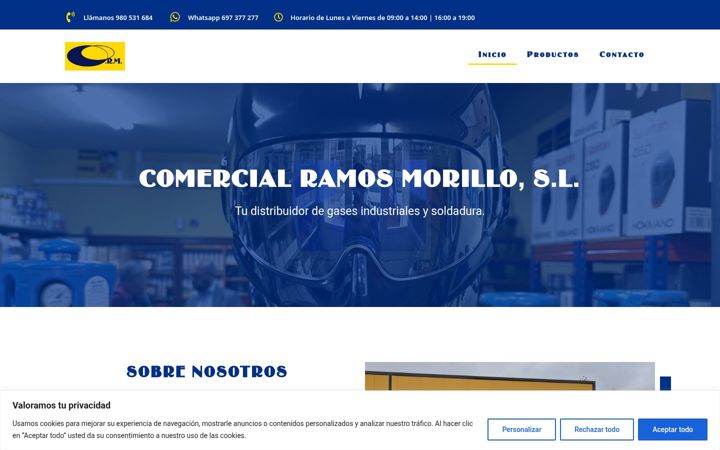 Screenshot of comercialramosmorillo.com