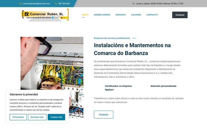 Screenshot di comercialruben.es