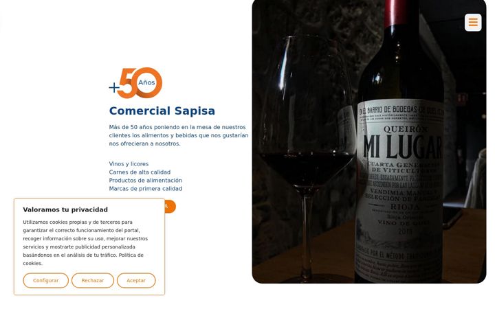 Screenshot of comercialsapisa.es