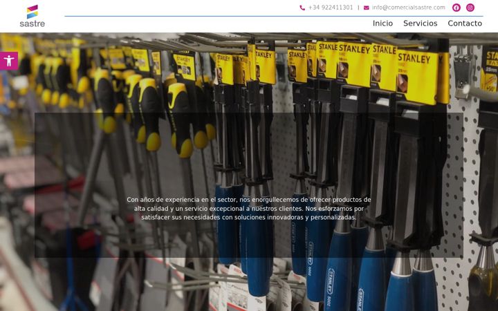 Screenshot of comercialsastre.es