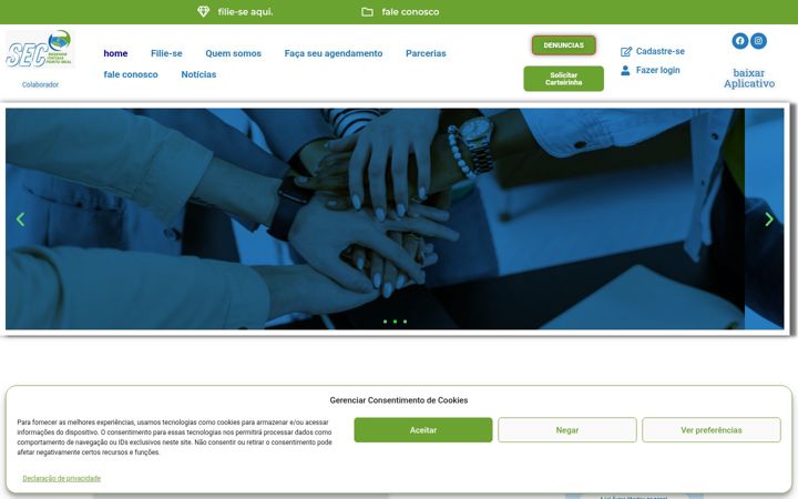 Screenshot ta' comerciariosresende.com.br