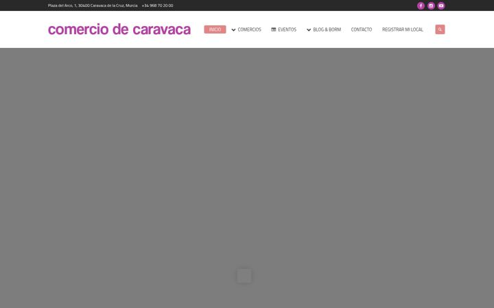 Screenshot stránky comerciodecaravaca.es