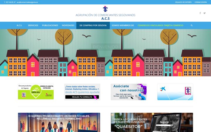 Screenshot stránky comerciodesegovia.es