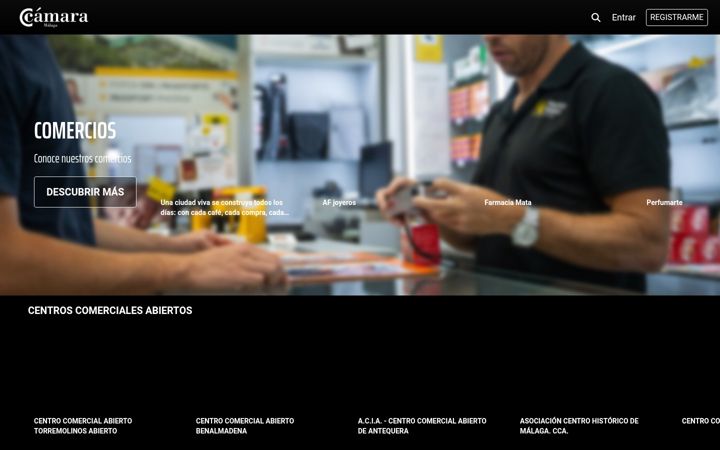 Screenshot of comerciomalaga.tv
